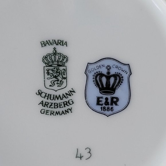 Vintage Schumann Arzberg Germany Porcelain Tabby Cat Trinket Dish - Picture 3 of 3